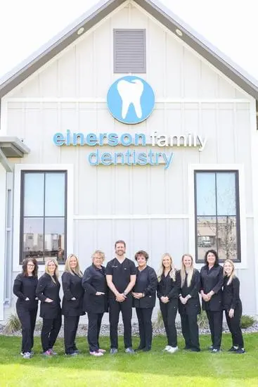 photo of our team and the office